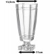 Vaso 36cm Glanz Em Cristal Ecológico Com Pé